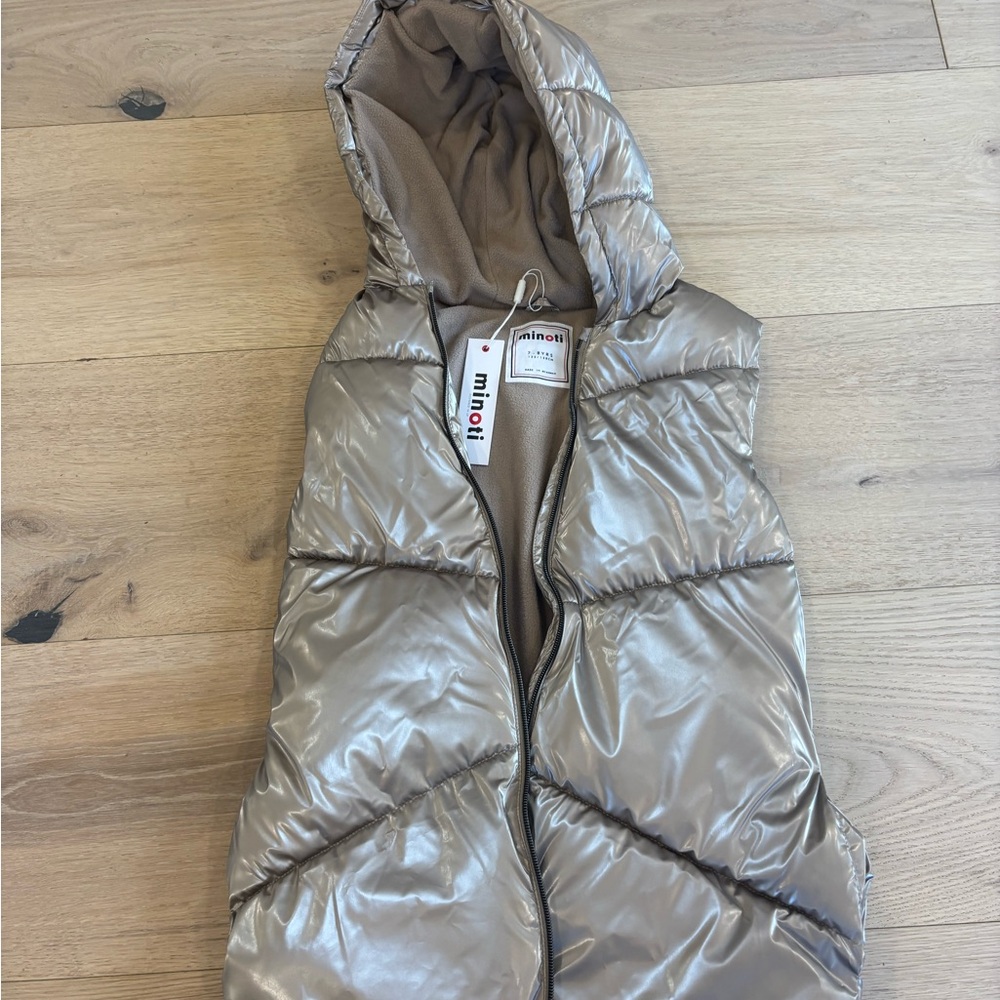 Minoti Kids Shiny Hooded Vest